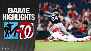 Marlins vs Nationals Game Highlights 91224  MLB Highlights [upl. by Freddi]