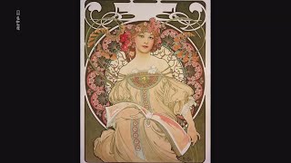 Alfons Mucha  Stilikone der Plakatkunst Jugendstil [upl. by Ennasor]