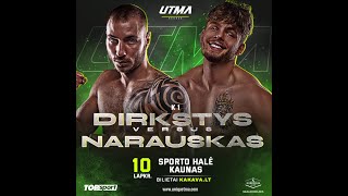 UTMA Live  Dirkstys vs Narauskas [upl. by Silvestro]