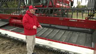 3152 3162 case ih TerraFlex draper Header Set up amp Operation [upl. by Ecarg483]