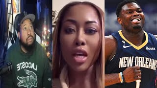 She still going DJ Akademiks Reacts to Moriah Mills going off on Zion Williamson again [upl. by Mallon]