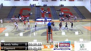 2024 Varsity Volleyball Claymont vs Sandy Valley [upl. by Wickham]