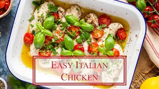 One Pot Italian Chicken for Two Which is Just as Good Hot or Cold  Dinner in Under 30 Minutes [upl. by Eatnohs]