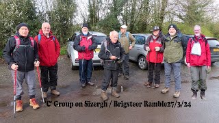 Sefton Road Ramblers C Group on Sizergh Ramble 27 3 24 movie [upl. by Nirred]