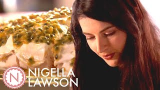 Nigella Lawson’s Passion Fruit Pavlova  Nigella Bites [upl. by Enirod]