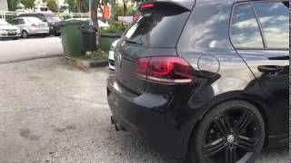 Golf R MK6 boosted launch control  2 step  LOUD [upl. by Eirojam]