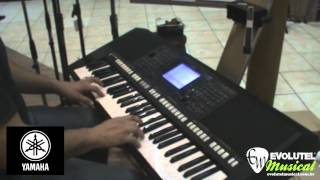 Testando Teclado Yamaha PSR S750  evolutelmusicalcombr [upl. by Hcib469]