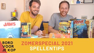 Bord Voor Je Kop Zomerspecial 2021 Bordspellen Tips [upl. by Oiramat]