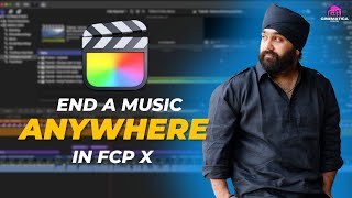 How to end song anywhere in Final cut pro x  Hindi [upl. by Ahso]