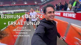 Halbmarathon Training Vlog Folge 4  B2B Run 2024 in Köln  Erkältung [upl. by Colwen]