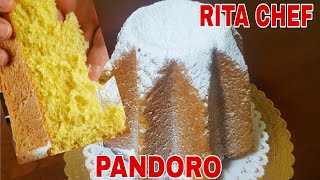 PANDORO di RITA CHEF🎄Soffice e profumato senza planetaria [upl. by Ennayelsel]