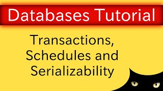 Transactions  Schedules and Serializability  Database Tutorial 7b [upl. by Liberati]