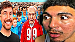 MrBeast Ages 1  100 Decide Who Wins 250000 Reaction [upl. by Llertram588]