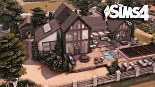 Modern Farmhouse  The Sims 4 Speed build [upl. by Ettenotna]