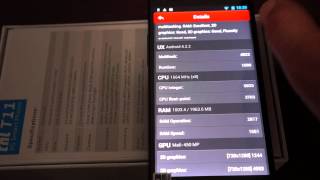 THL T11 Octacore MTK6592 5quot IPS Phone  Antutu X Benchmark Results [upl. by Aleksandr563]