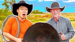 Uncle Roger Learn INSANE Cowboy Cooking ft CowboyKentRollins [upl. by Savil]