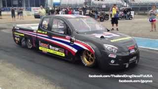 Team Thailand Diesel Drag  82  164mph HD [upl. by Carli]