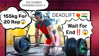 155kg deadlift for 20 rep Sumo deadlift 155kg 20 rep [upl. by Ynnattirb]