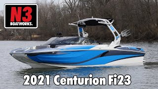 2021 Centurion Fi23  Electric Blue  On Water  N3 Boatworks [upl. by Hannah997]