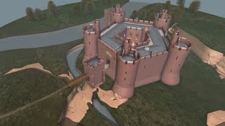 3D model of Holt Castle [upl. by Ahsiekram]