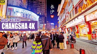 Changsha 4K HDR Night Walk  Chinas Best Night Food City  December 2020  长沙  夜宵之城 [upl. by Eibber225]