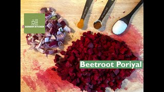 Beetroot Poriyal  பீட்ரூட் பொரியல்beetroot poriyal in Tamil healthy and quick beetroot poriyal [upl. by Aivil]