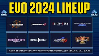 Evo 2024 Game Lineup amp Event Changes announced [upl. by Ennoid]