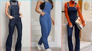 MOST ATTRACTIVE JEANS JUMPSUITS DESIGN FOR GIRLSMONO JEAN NIÑA [upl. by Remos]