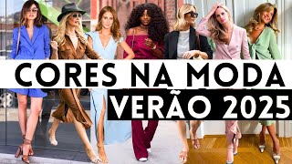 🔴CORES 2025  30 LOOKS COM 10 CORES QUE ESTÃO NA MODA PRIMAVERA VERÃO 2024  2025 [upl. by Evita]