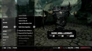 Skyrim Daedric Armor  Forging Legendary Daedric Armor [upl. by Ohcirej575]