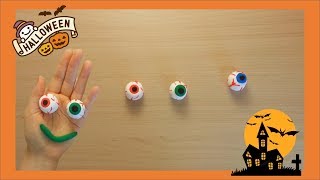 Halloween eyeballs clay 할로윈 눈알 클레이로 만들기 [upl. by Lerim]