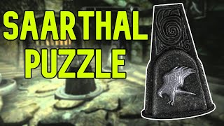 Saarthal First And Second Puzzle Solutions Skyrim [upl. by Rothenberg]