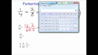 Forkortelse av brøk [upl. by Clarabelle]