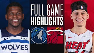 TIMBERWOLVES at HEAT  FULL GAME HIGHLIGHTS  December 18 2023 [upl. by Binette]