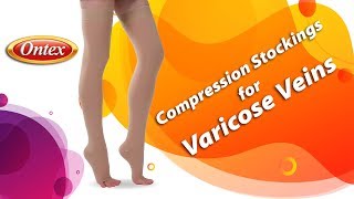 Compression Stockings for Varicose Veins  Best Socks  Compression Socks  Ontex Cotton Compression [upl. by Leuqer931]