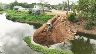 New Project Canal Restoration Dam Building Cut Off Water For Flood Prevention [upl. by Ayikal174]