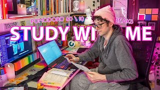 STUDY WITH ME LIVE POMODORO  5 HOURS STUDY CHALLENGE ✨ Harvard Student Relaxing Rain Sounds [upl. by Rotceh]