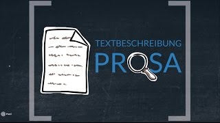 Textbeschreibung Prosa TESTVERSION OHNE SKRIPT [upl. by Kariv]