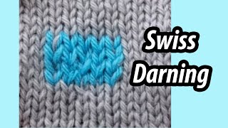 FIX IT HOW TO Swiss Darning [upl. by Gweneth31]