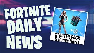 NEUES STARTER PACK amp BONUS NEWS AM ENDE  Fortnite Daily News 25 Mai 2019 [upl. by Daney321]