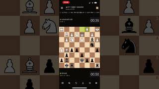 Bullet chess beating the English vs 2128 with black in attacking style chess chesstactics [upl. by Ollayos]