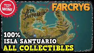 Far Cry 6 Isla Santuario All Collectibles Weapons  Gear  USB  Roosters  Criptograma  Idols [upl. by Mauer]