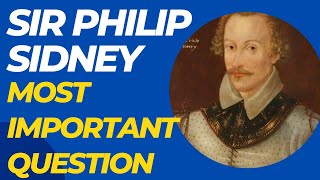 SIR PHILIP SIDNEYAN APOLOGY FOR POETRYMOST IMPORTANT QUESTIONFROM PAST PAPERS [upl. by Karleen895]