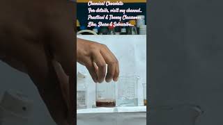 chemical chocolate fun of chemistry shorts subscribe viral practical chemistry science viral [upl. by Eseneg479]