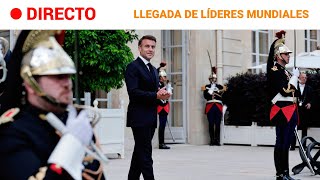 JJOO PARÍS 2024 MACRON recibe a LÍDERES MUNDIALES antes de la INAUGURACIÓN  RTVE Noticias [upl. by Rivalee]