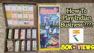 How To Play Indian Business Very EasyVyapari Family Board Game MUST TRYbusinessman game [upl. by Lotti627]