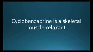 How to pronounce cyclobenzaprine Flexeril Memorizing Pharmacology Flashcard [upl. by Onilecram]