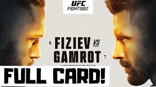 UFC Fight Night Fiziev vs Gamrot Predictions amp Full Card Betting Breakdown UFC Vegas 79 [upl. by Dunson]