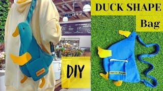 DIY Duck Shape Bag ✅ Sewing at Home From Full Tutorial with Easy Steps diy sewing bag tutorial [upl. by Ramyaj44]