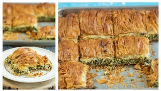 The Best Greek Spanakopita Updated Video [upl. by Yrolam]